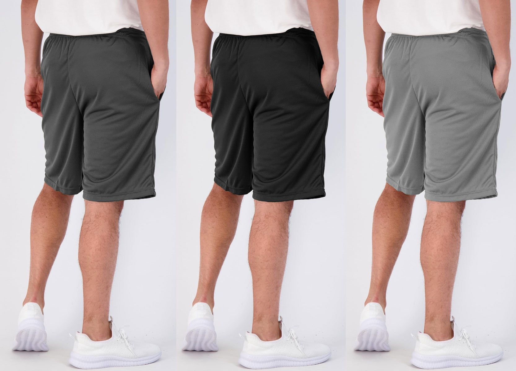 5 Pack Men'S Athletic Shorts Mesh Workout Gym Activewear Basketball Shorts 8" Inseam with Pockets